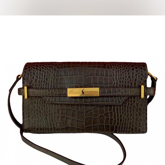 Ralph Lauren | Bags | Ralph Lauren Brown Leather Crossbody ...